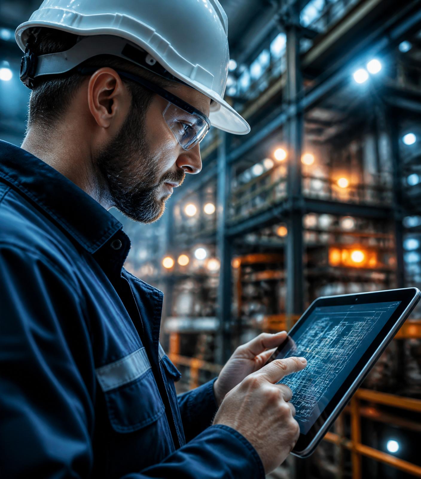 Ingeniero industrial en planta